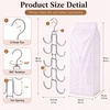 image:imageinbloom Purse Organizer for Closet with PEVA Dust Cover Hanger Storage