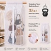 image:imageinbloom Purse Organizer for Closet with PEVA Dust Cover Hanger Storage
