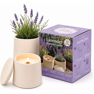 image:image64 oz 2in1 Soy Candle Planter Grows Lavender